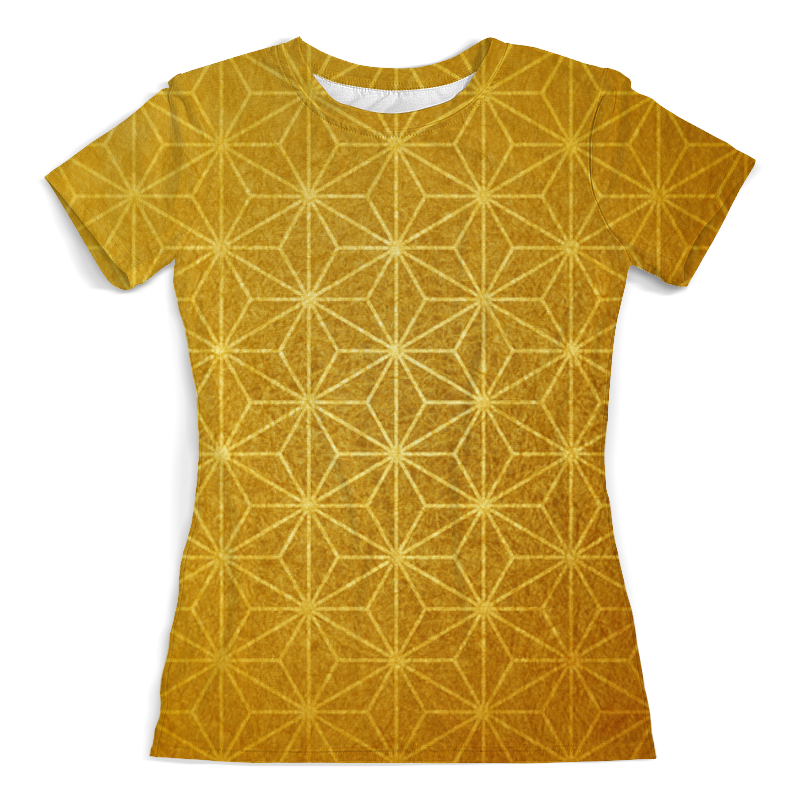 Printio Футболка с полной запечаткой (женская) Золотой узор printio футболка с полной запечаткой женская золотой узор 3d