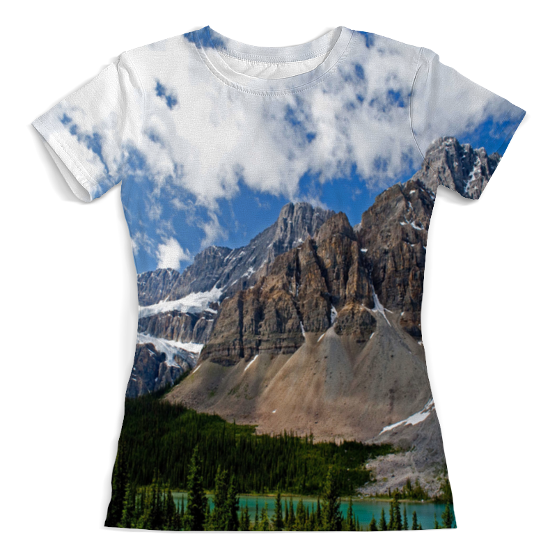 Printio Футболка с полной запечаткой (женская) Лес и горы printio футболка с полной запечаткой женская горы 3d