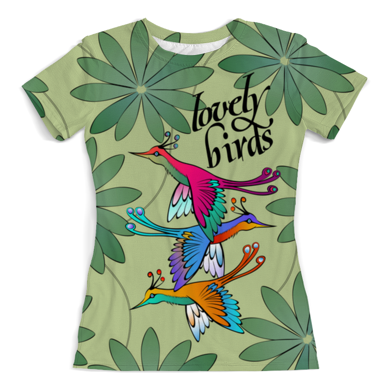 Printio Футболка с полной запечаткой (женская) Lovely birds printio футболка с полной запечаткой женская lovely birds