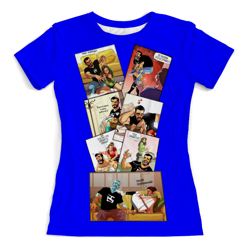 Printio Футболка с полной запечаткой (женская) Комиксы про пару printio футболка с полной запечаткой женская квн 17