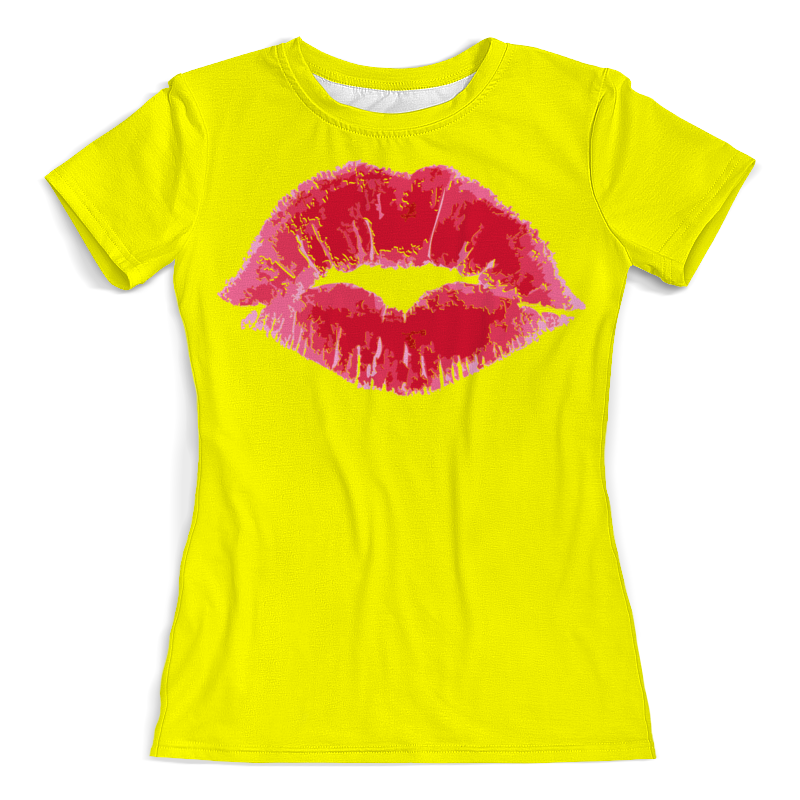 Printio Футболка с полной запечаткой (женская) Поцелуй. printio футболка с полной запечаткой женская поцелуй