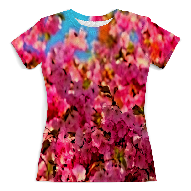 Printio Футболка с полной запечаткой (женская) Весенние цветы printio футболка с полной запечаткой женская весенние дудлы
