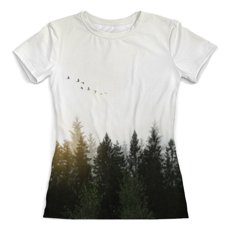 printio футболка с полной запечаткой мужская лесной пейзаж уильям ричардс Printio Футболка с полной запечаткой (женская) Лесной пейзаж