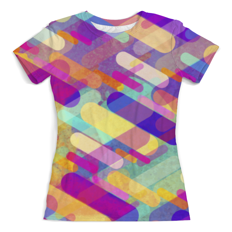 Printio Футболка с полной запечаткой (женская) Разноцветная абстракция printio футболка с полной запечаткой для девочек разноцветная