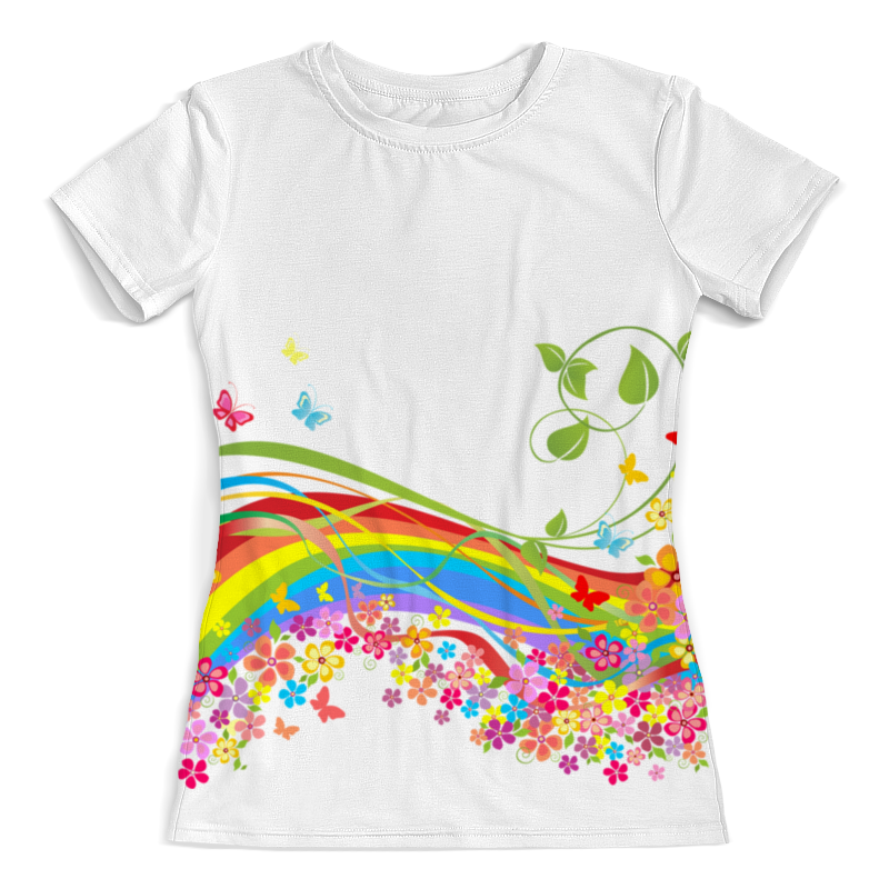 Printio Футболка с полной запечаткой (женская) Радуга printio футболка с полной запечаткой женская футболка женская облака и радуга