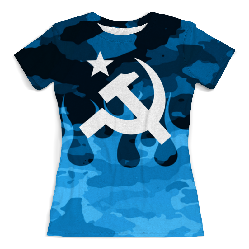 Printio Футболка с полной запечаткой (женская) Серп и молот
