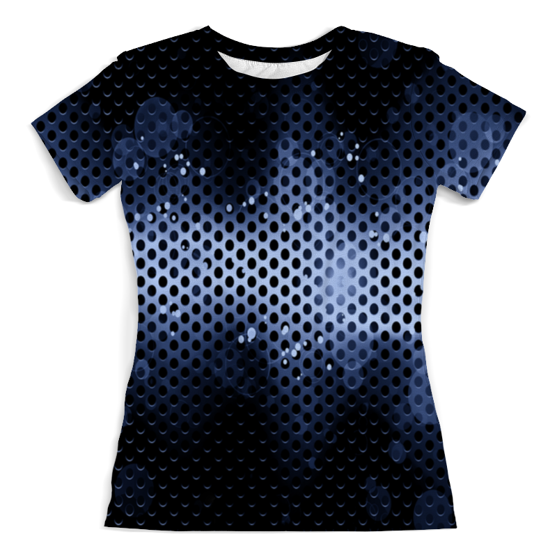 Printio Футболка с полной запечаткой (женская) Черно-синие краски printio футболка с полной запечаткой женская черно белые краски