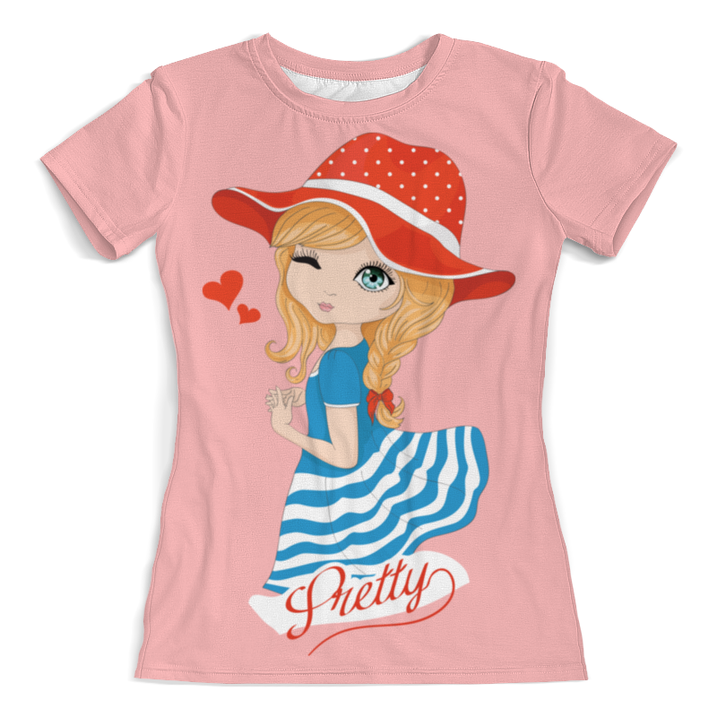 Printio Футболка с полной запечаткой (женская) Девочка printio футболка с полной запечаткой женская девочка с бантиком