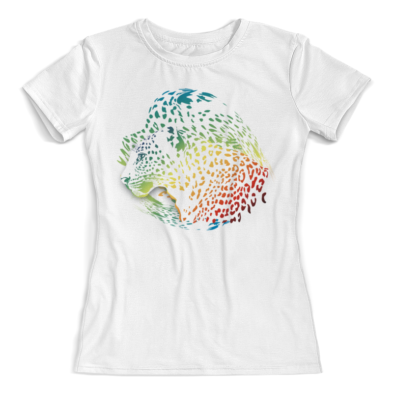 Printio Футболка с полной запечаткой (женская) Радужный леопард