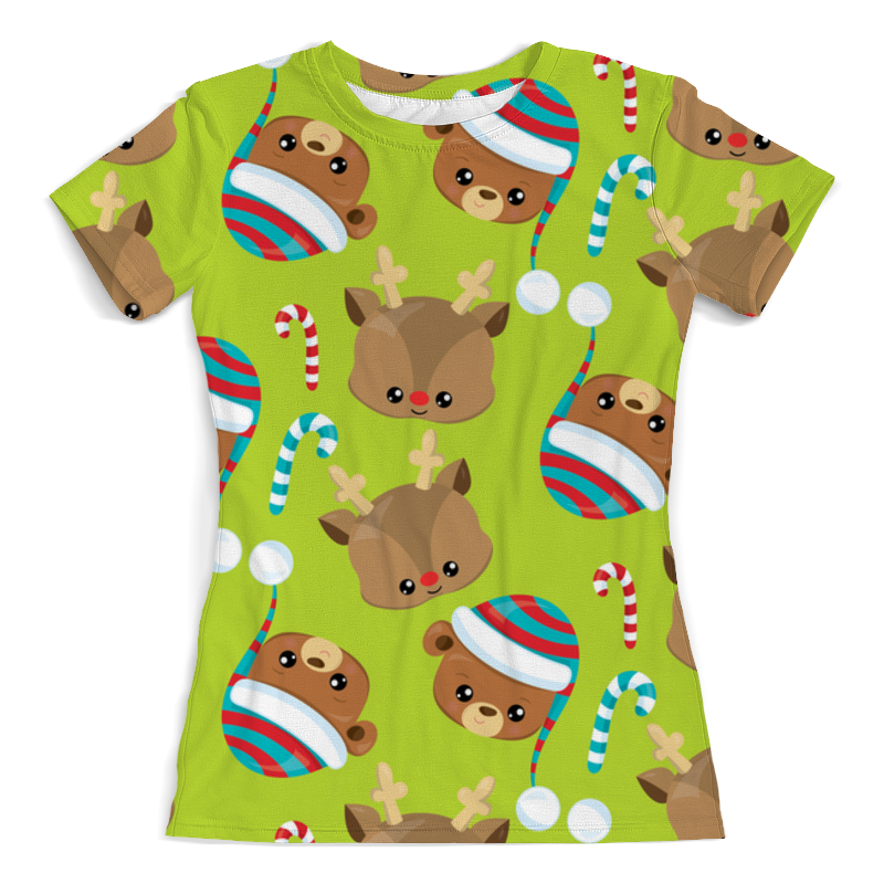 Printio Футболка с полной запечаткой (женская) Мишки