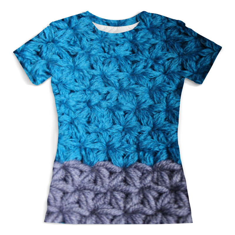 Printio Футболка с полной запечаткой (женская) Снежная синева printio футболка с полной запечаткой для девочек небесная синева