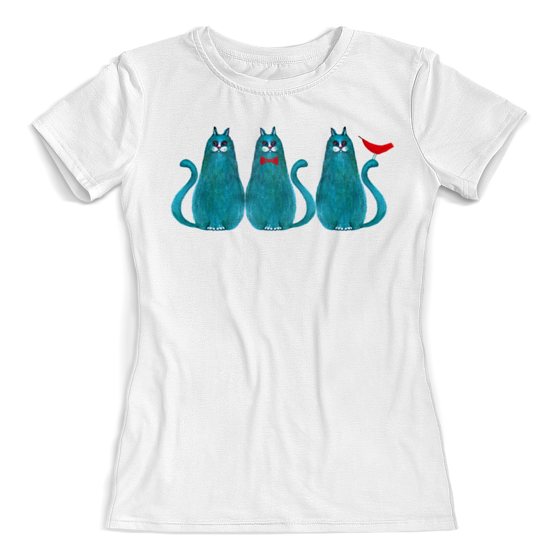 Printio Футболка с полной запечаткой (женская) Три кота printio футболка с полной запечаткой женская улыбка кота