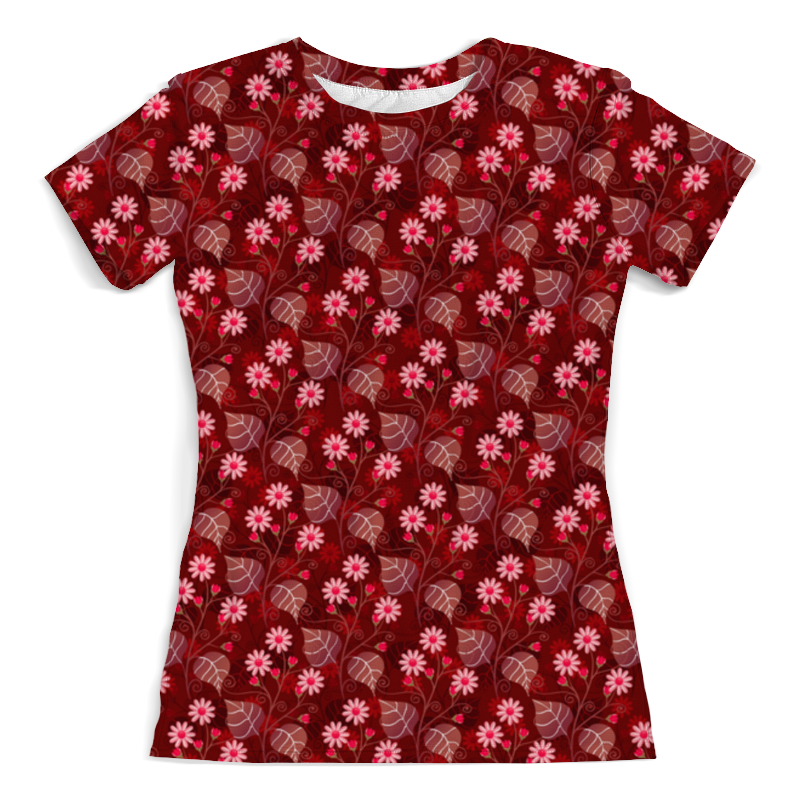 Printio Футболка с полной запечаткой (женская) Цветочная printio футболка с полной запечаткой женская цветочный вальс
