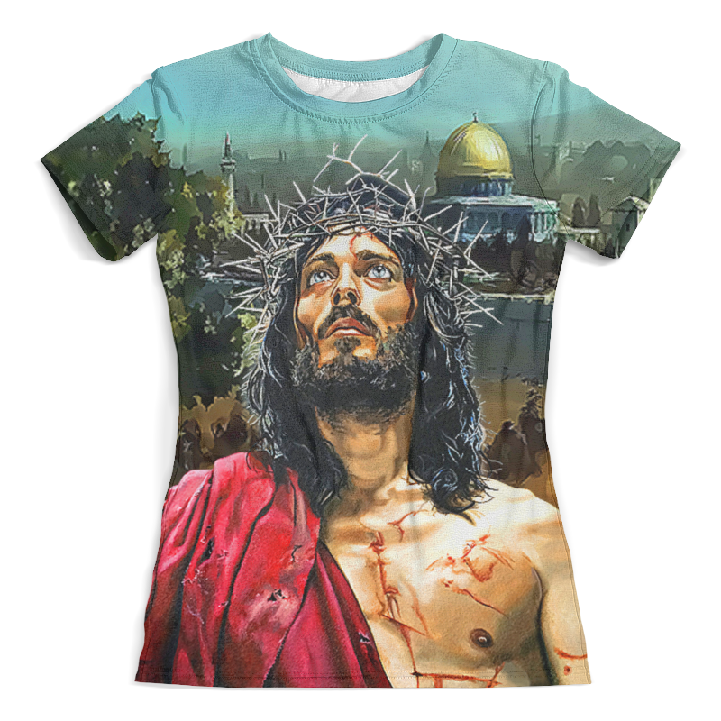 Printio Футболка с полной запечаткой (женская) ☨jesus christ☨ printio футболка с полной запечаткой мужская jesus christ