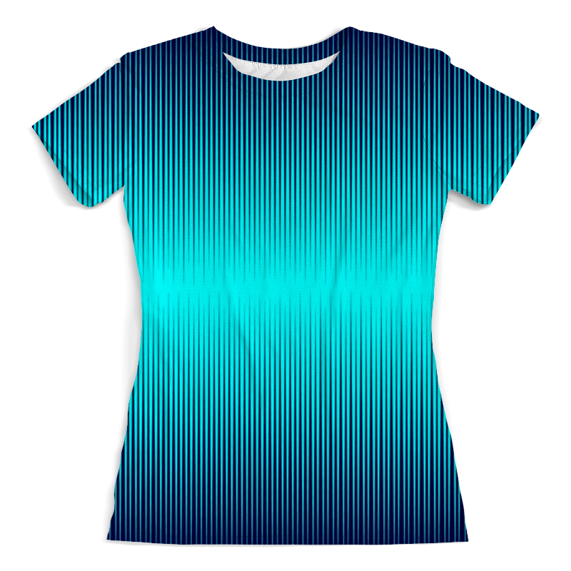 Printio Футболка с полной запечаткой (женская) Синие полосы printio футболка с полной запечаткой женская синие полосы