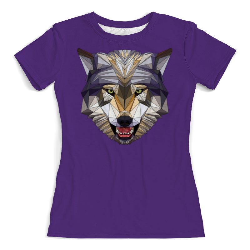 printio футболка с полной запечаткой женская волк полночь Printio Футболка с полной запечаткой (женская) Волк