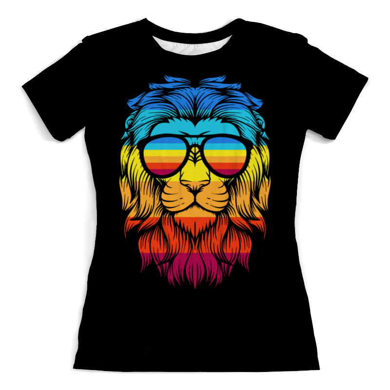 Printio Футболка с полной запечаткой (женская) Лев арт printio футболка с полной запечаткой женская лев