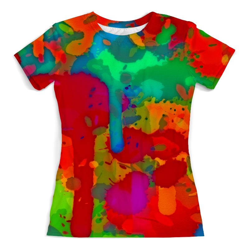 Printio Футболка с полной запечаткой (женская) Сочные краски printio футболка с полной запечаткой для девочек сочные краски