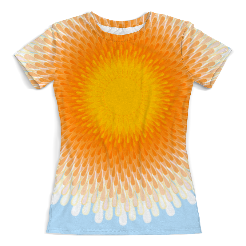 Printio Футболка с полной запечаткой (женская) Орнамент солнечный круг printio футболка с полной запечаткой женская спасательный круг