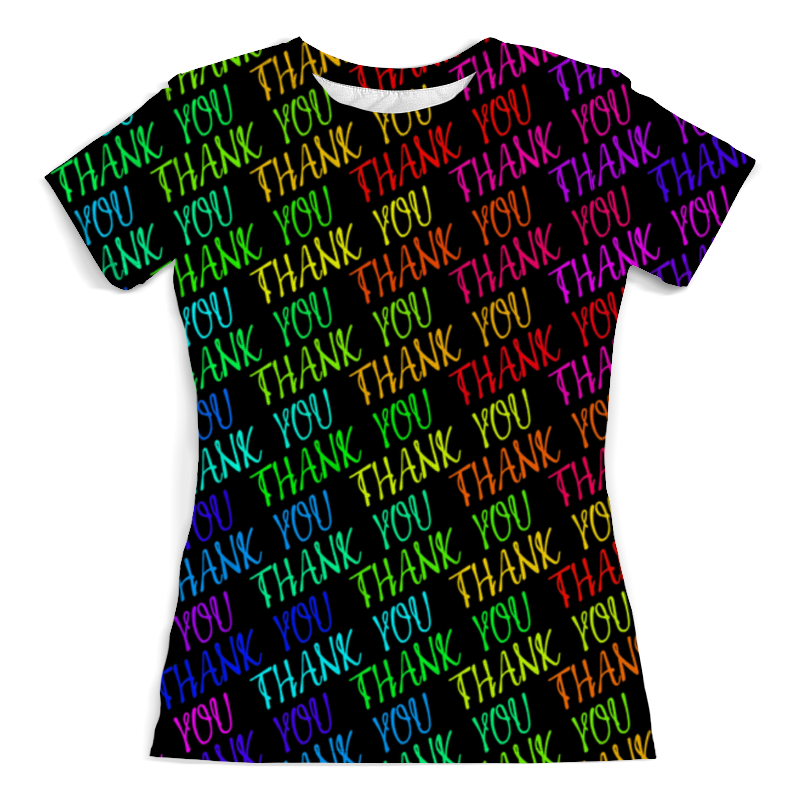 Printio Футболка с полной запечаткой (женская) Thank you printio футболка с полной запечаткой женская thank you