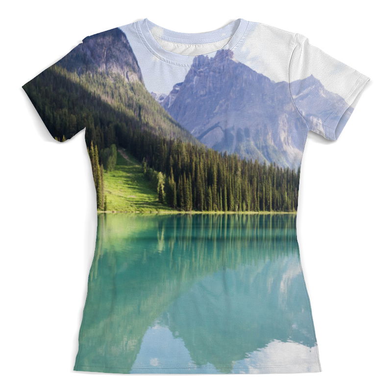 Printio Футболка с полной запечаткой (женская) Прозрачное озеро printio футболка с полной запечаткой женская озеро сергей виноградов