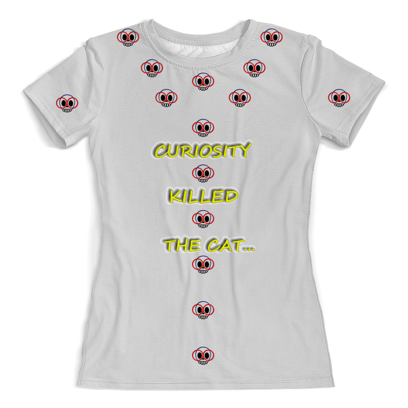 Printio Футболка с полной запечаткой (женская) Curious cat printio футболка с полной запечаткой женская skateboarding cat