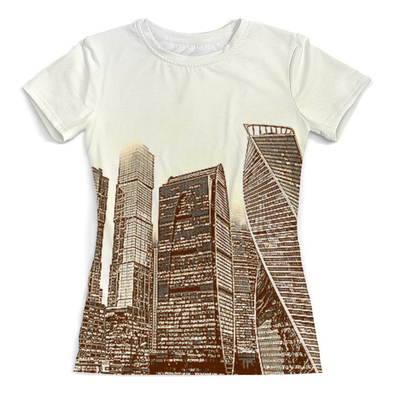 Printio Футболка с полной запечаткой (женская) Мегаполис. printio футболка с полной запечаткой мужская мегаполис города