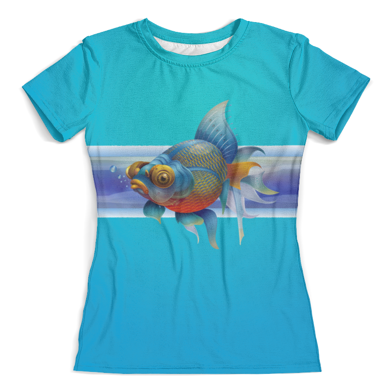 Printio Футболка с полной запечаткой (женская) Золотая рыбка printio футболка с полной запечаткой для девочек кот рыболов и золотая рыбка