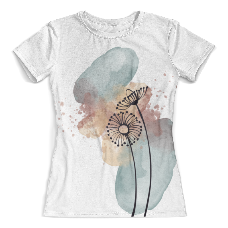 printio футболка с полной запечаткой женская ураган Printio Футболка с полной запечаткой (женская) Одуванчики