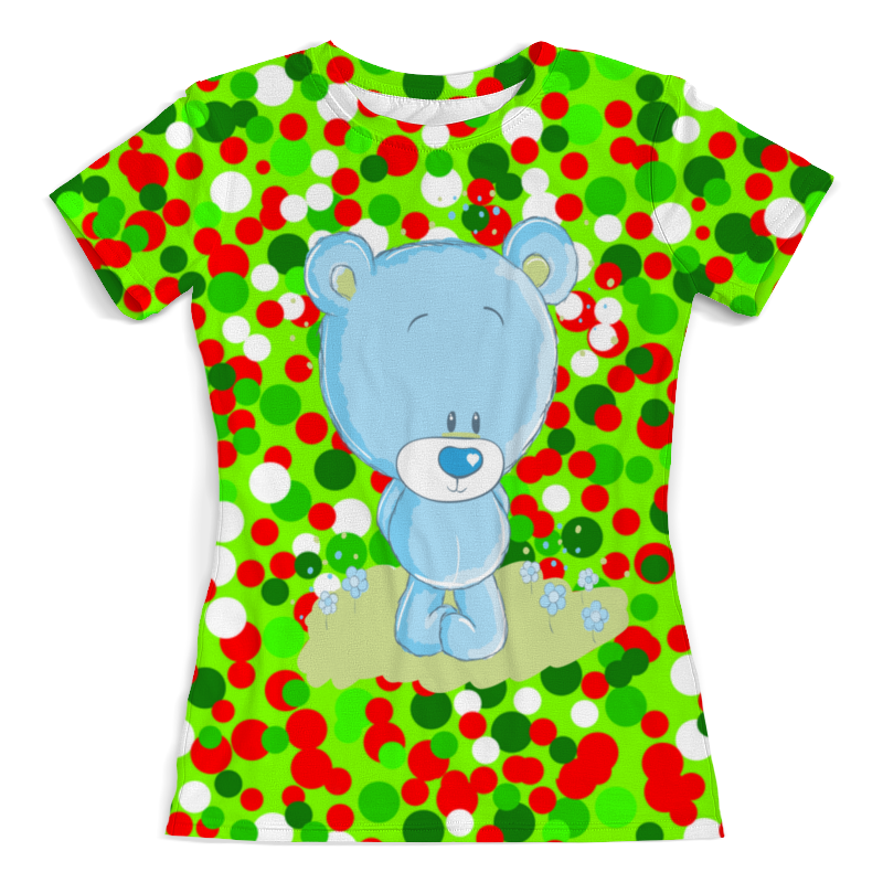 Printio Футболка с полной запечаткой (женская) Мишутка