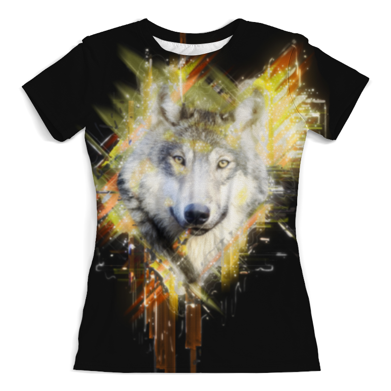 Printio Футболка с полной запечаткой (женская) Мордочка волка printio футболка с полной запечаткой женская белый волк