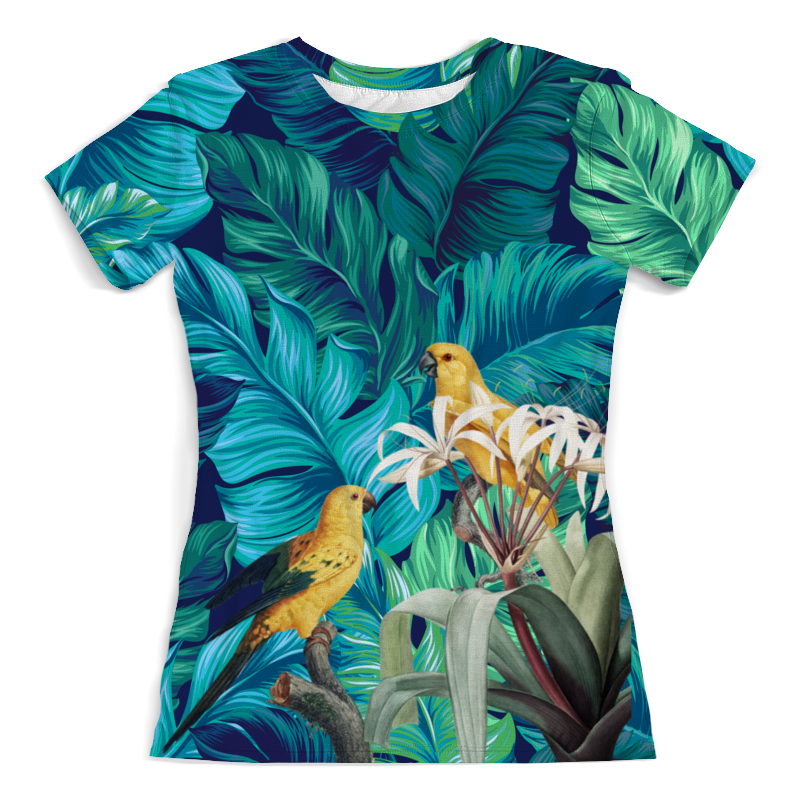 Printio Футболка с полной запечаткой (женская) Тропический лес printio футболка с полной запечаткой женская звездный лес