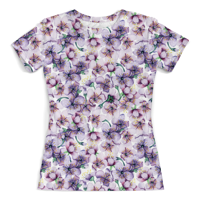 Printio Футболка с полной запечаткой (женская) Цветочный узор printio футболка с полной запечаткой женская цветочный узор