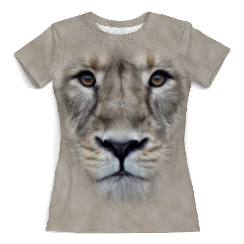 Printio Футболка с полной запечаткой (женская) Лев printio футболка с полной запечаткой женская лев с короной