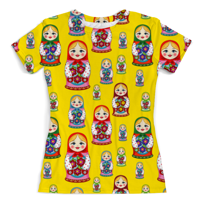 Printio Футболка с полной запечаткой (женская) Матрёшки printio футболка с полной запечаткой для девочек матрёшки