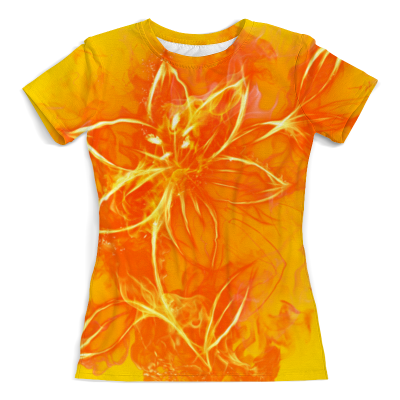 Printio Футболка с полной запечаткой (женская) Огненный цветок printio футболка с полной запечаткой женская огненный узор