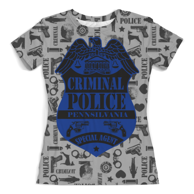 Printio Футболка с полной запечаткой (женская) Criminal police printio футболка с полной запечаткой мужская police