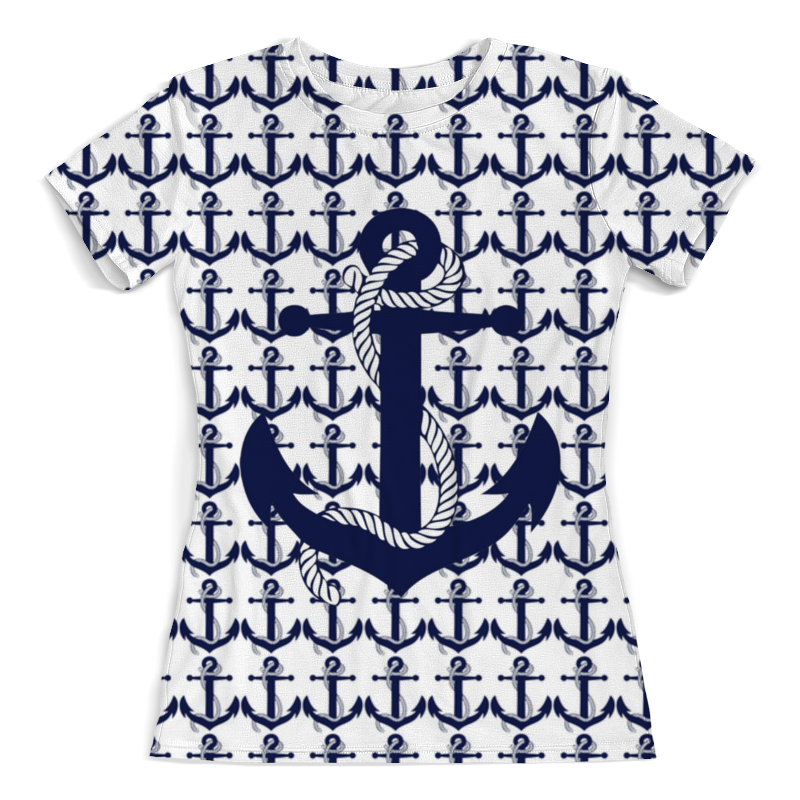 Printio Футболка с полной запечаткой (женская) Морская тема printio футболка с полной запечаткой женская морская глубина