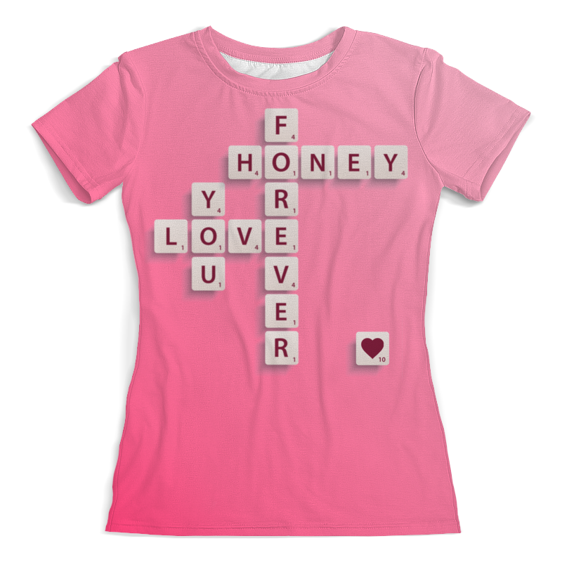 Printio Футболка с полной запечаткой (женская) Love forever printio футболка с полной запечаткой мужская сheget doska forever