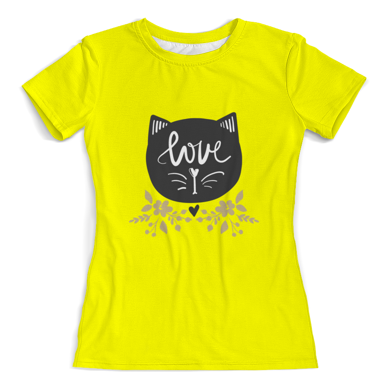 printio футболка с полной запечаткой женская кошка Printio Футболка с полной запечаткой (женская) кошка