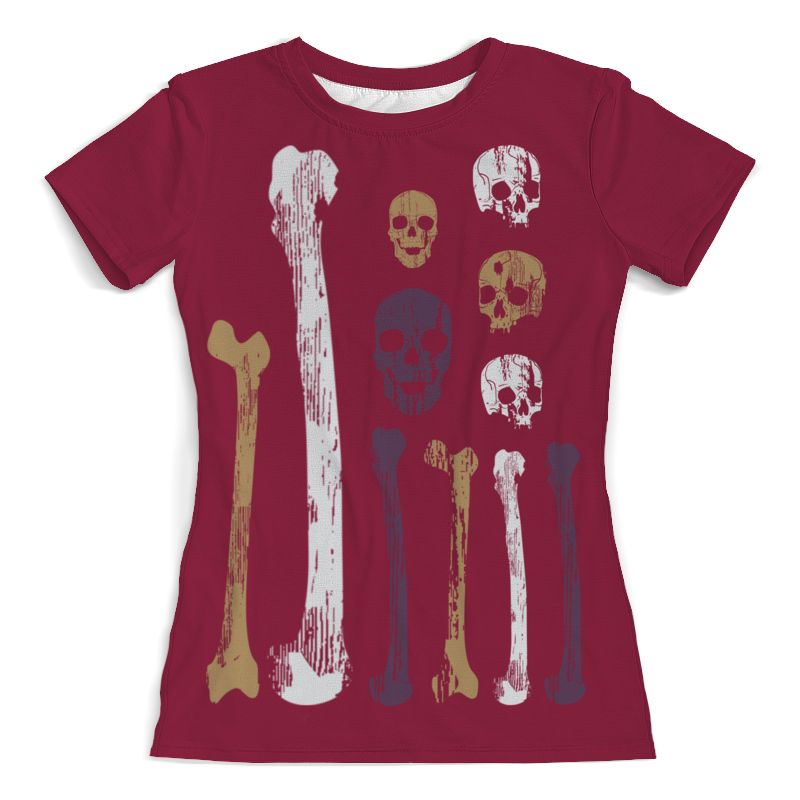 Printio Футболка с полной запечаткой (женская) Dead состаренные кости printio футболка с полной запечаткой мужская dead и состаренные кости