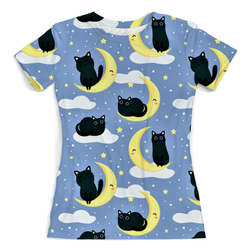 Printio Футболка с полной запечаткой (женская) Лунные коты printio футболка с полной запечаткой женская коты