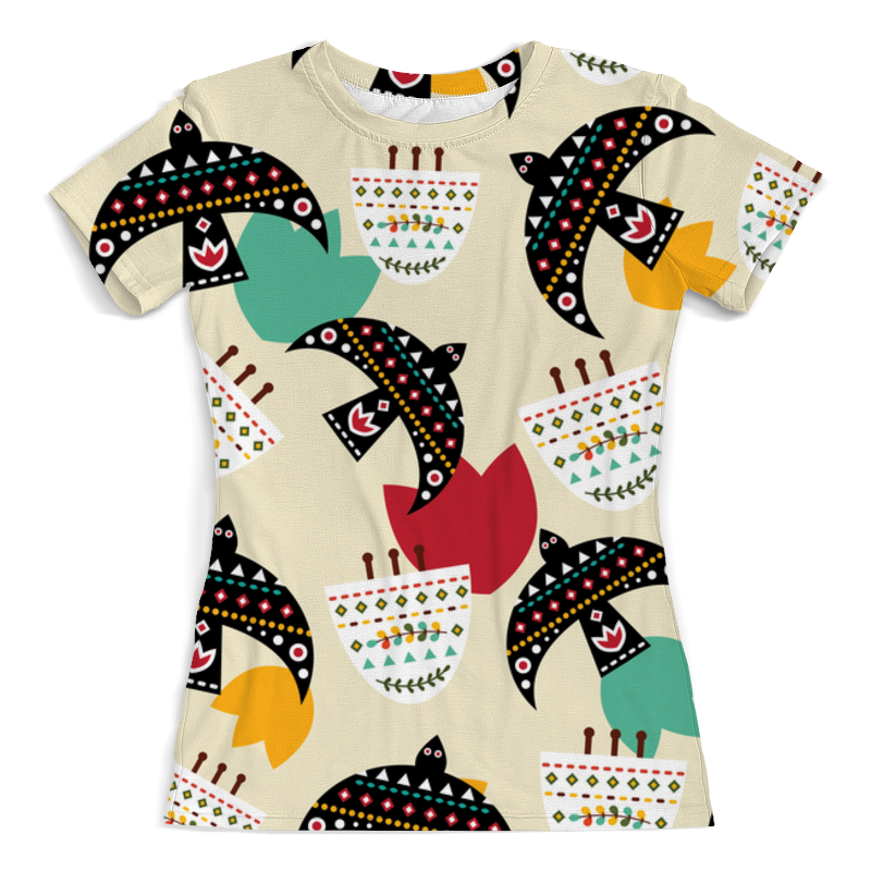 Printio Футболка с полной запечаткой (женская) Птички printio футболка с полной запечаткой женская милые птички with love
