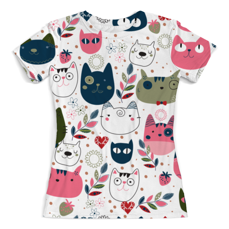 Printio Футболка с полной запечаткой (женская) Прикольные коты printio футболка с полной запечаткой женская прикольные коты