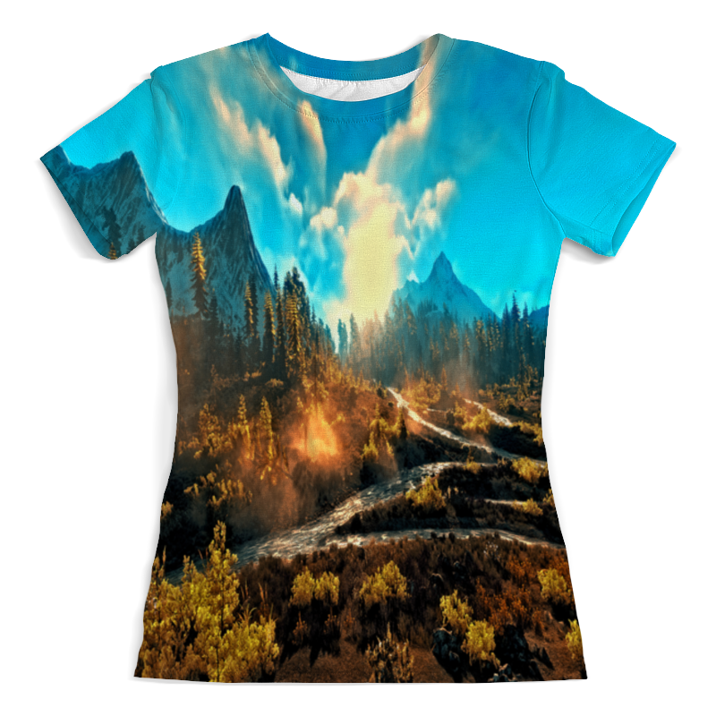 Printio Футболка с полной запечаткой (женская) Лес в горах printio футболка с полной запечаткой мужская лес в горах