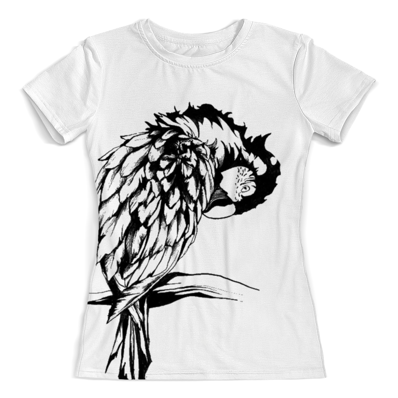 Printio Футболка с полной запечаткой (женская) Попугай printio футболка с полной запечаткой женская попугай