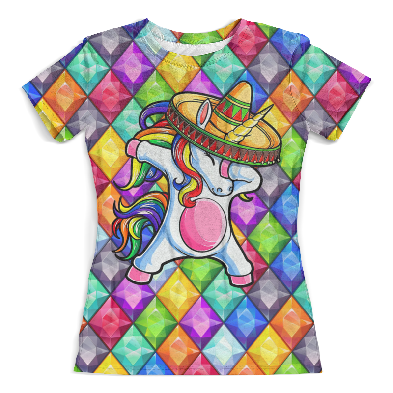 printio футболка с полной запечаткой женская unicorn единорог Printio Футболка с полной запечаткой (женская) Unicorn