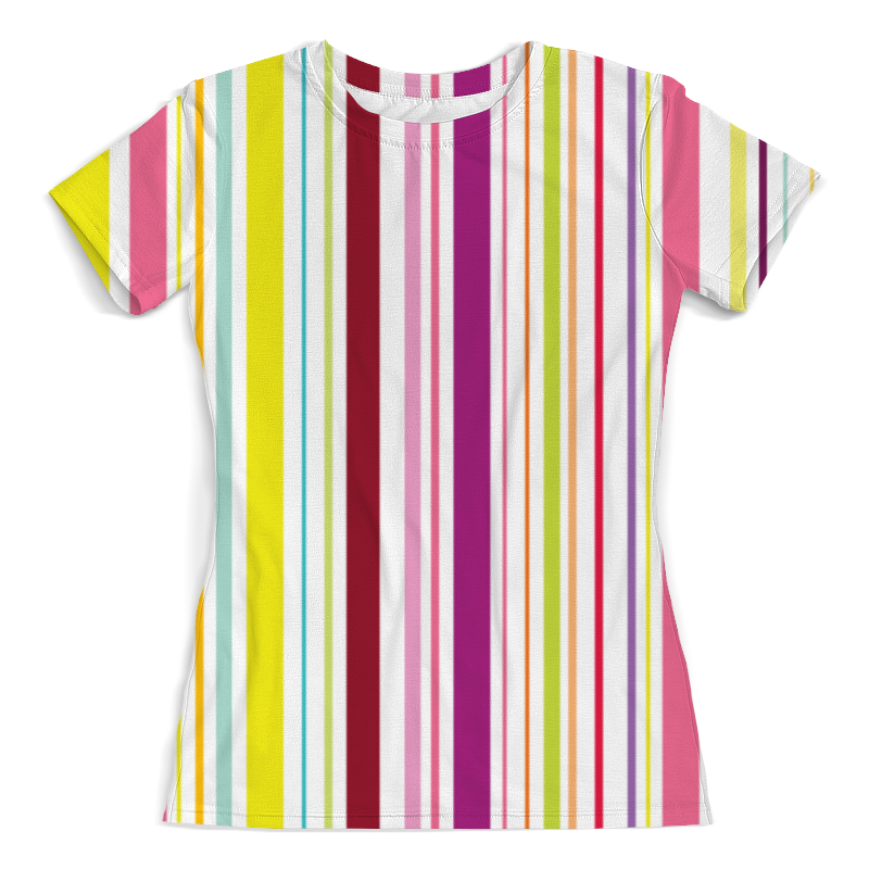 Printio Футболка с полной запечаткой (женская) Полоска printio футболка с полной запечаткой женская разноцветные полосы