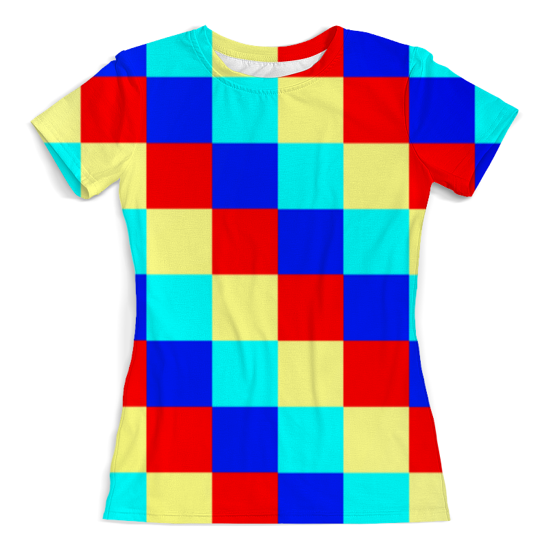 Printio Футболка с полной запечаткой (женская) Цветные кубики