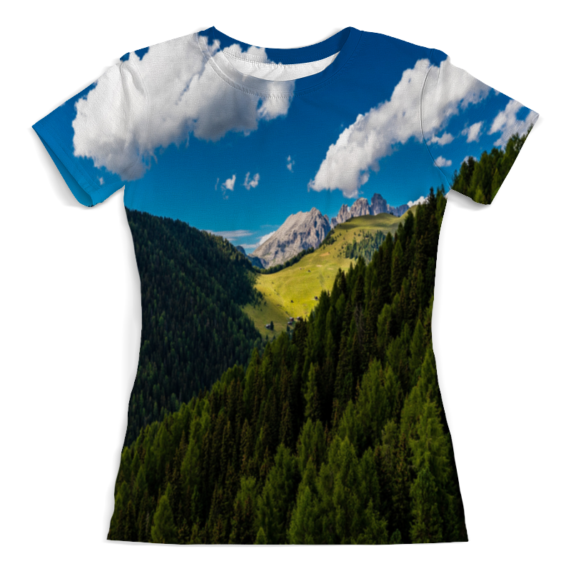 Printio Футболка с полной запечаткой (женская) Лесной склон printio футболка с полной запечаткой мужская лесной склон